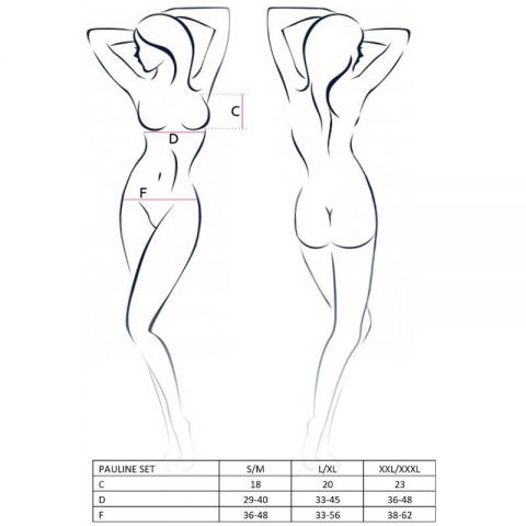 Lenjerie Sexy Set 3 piese Passion Pauline