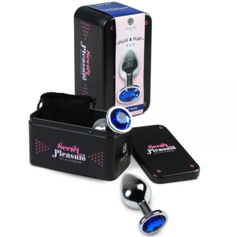 Jucarii Sexuale Plug Anal metal Albastru M