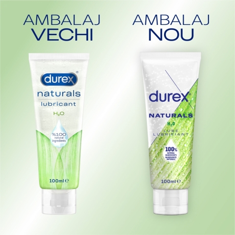 Lubrifianti Lubrifiant Durex Naturals H2O, 100 ml