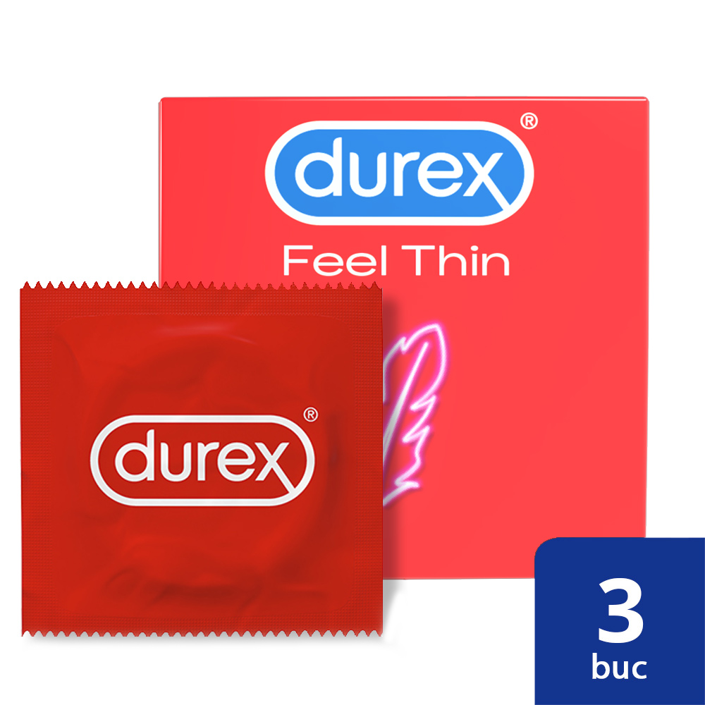Prezervative Durex Feel Thin 3 bucati