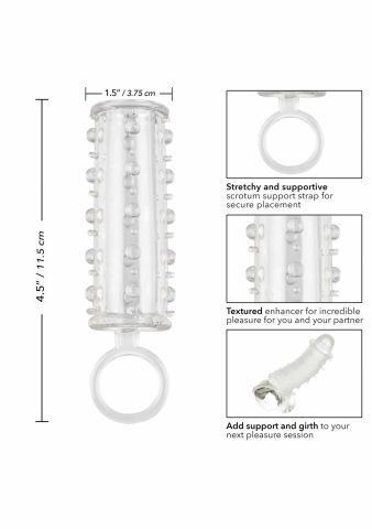 Jucarii Sexuale Manson cu inel si bile transparent Sensation