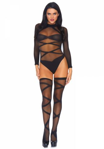 Lenjerie pentru femei Body transparent super sexy Leg Avenue