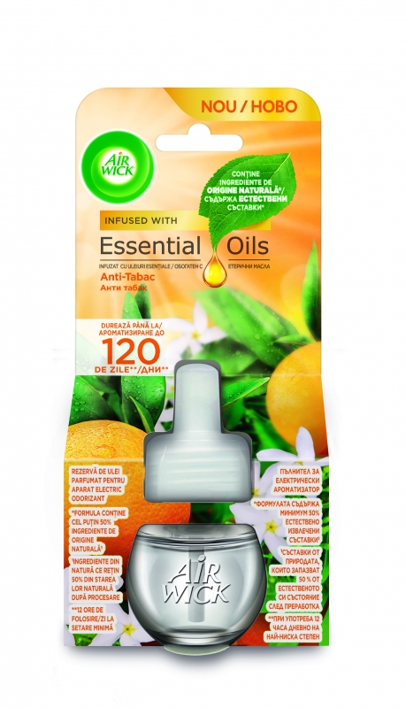 Stimulente Sexuale Air Wick rezerva odorizant electric de camera, Anti-tabac, 19 ml