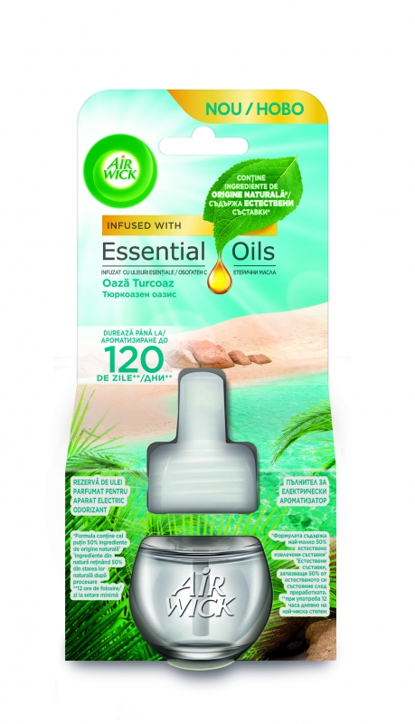 Stimulente Sexuale Air Wick rezerva odorizant electric de camera, Oaza Turcoaz, 19 ml