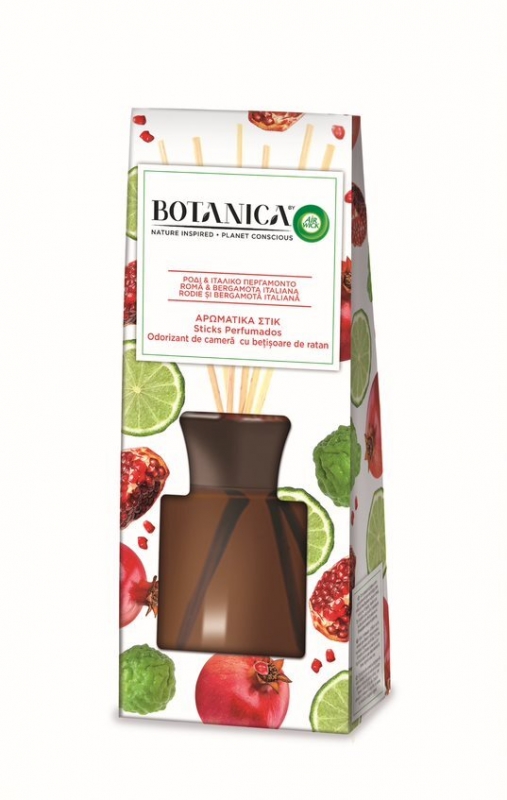 Stimulente Sexuale Botanica by Air Wick odorizant de camera Reed Diffuser, Rodie si Bergamota italiana, 80ml