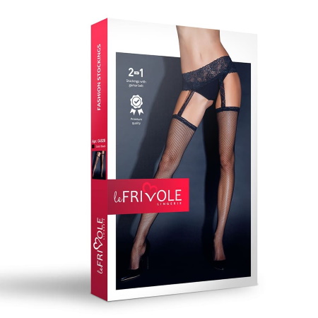 Lenjerie pentru femei Ciorapi cu portjartiera Lefrivole black