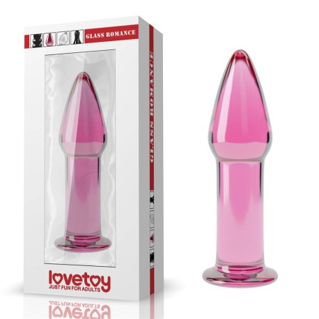 Jucarii Sexuale Dildo din sticla 12.2 cm Lovetoy roz