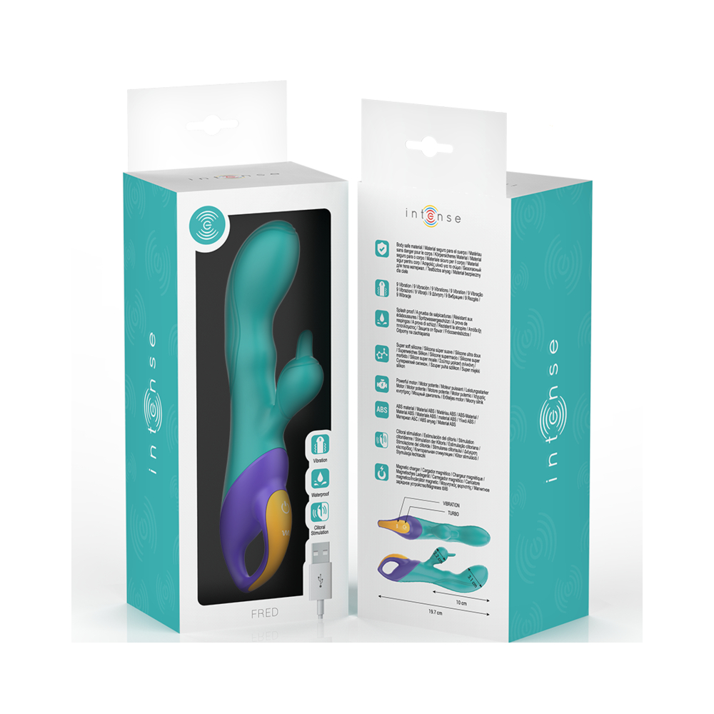 Jucarii Sexuale Vibrator Rabbit Fred Intense turquaz