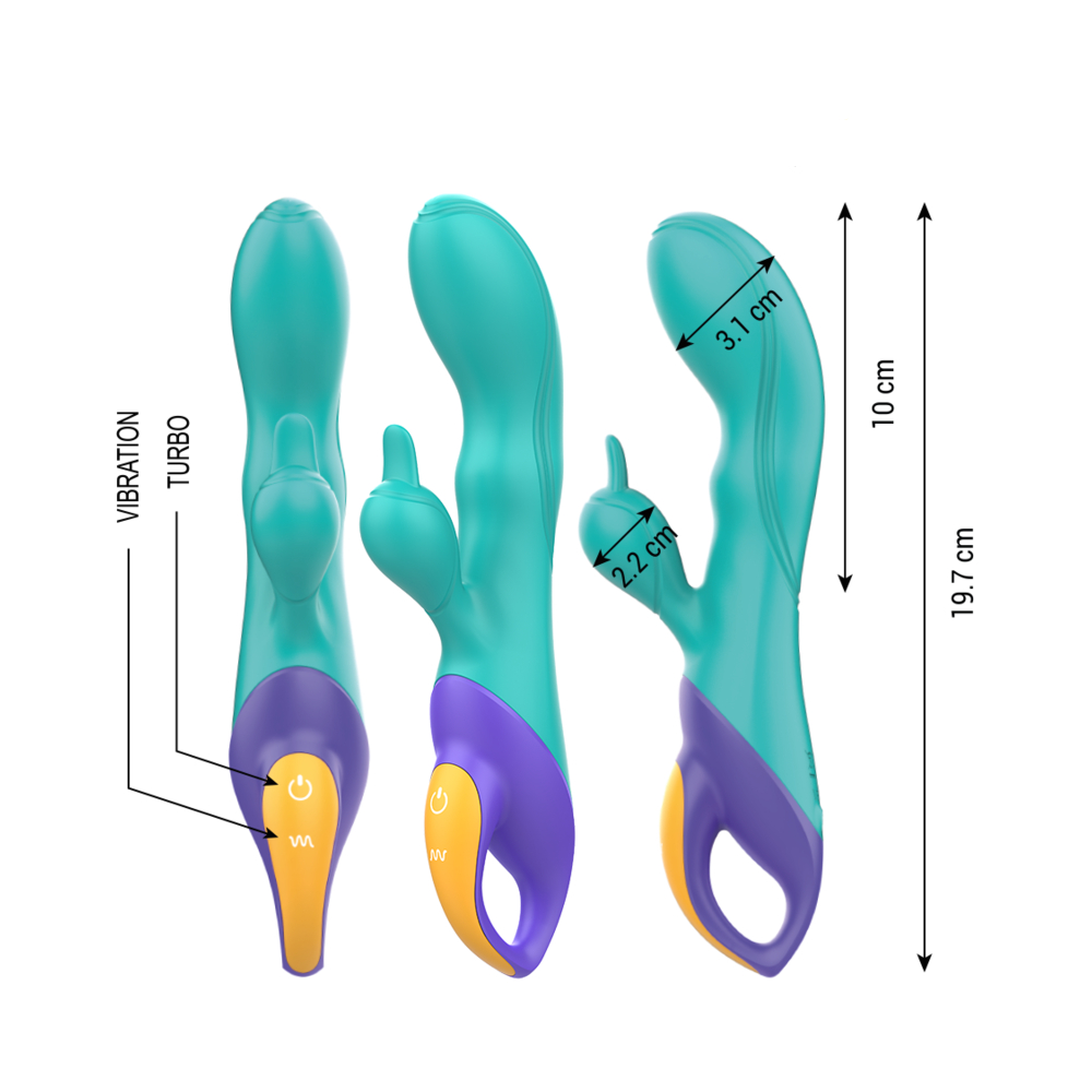 Jucarii Sexuale Vibrator Rabbit Fred Intense turquaz